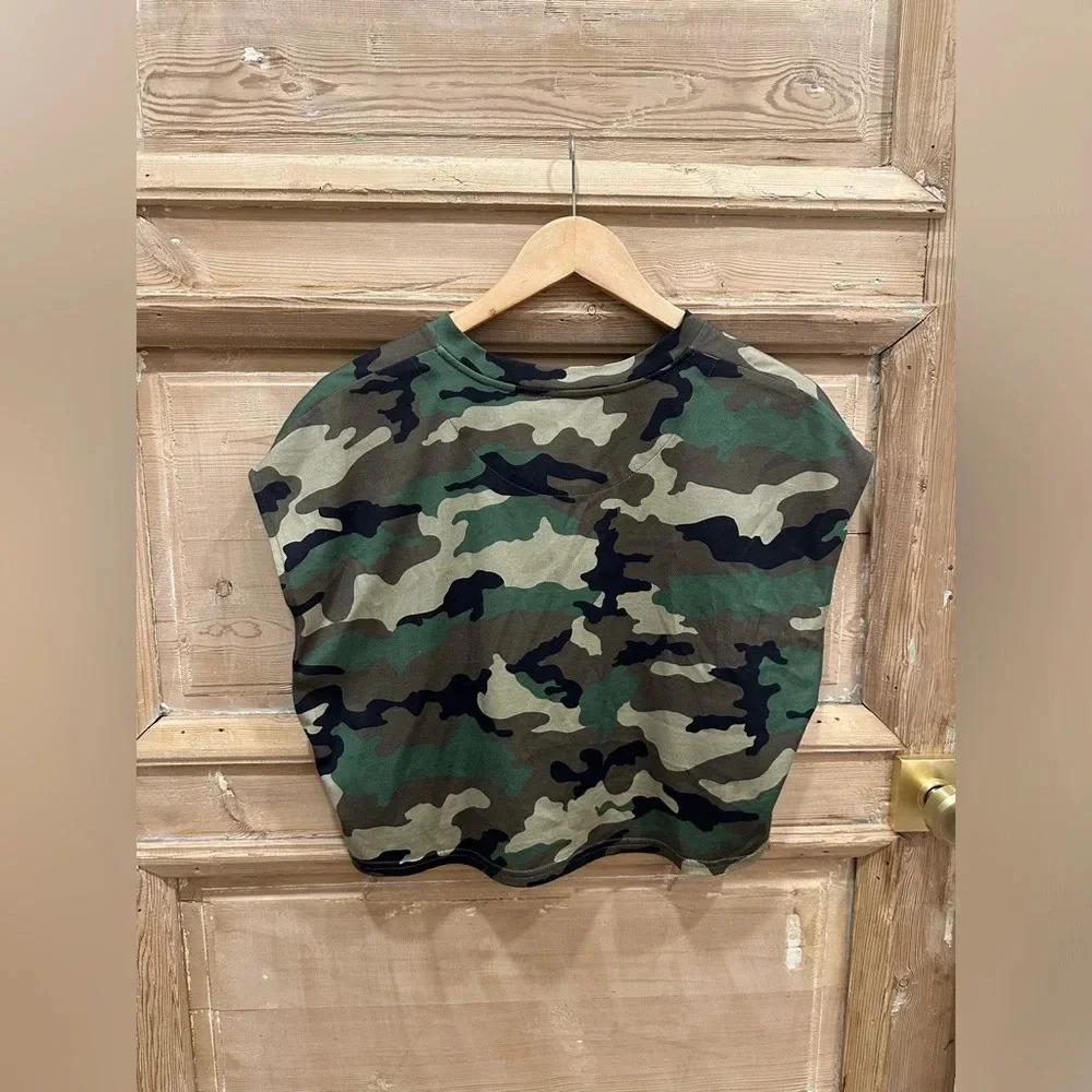 Dolce & Gabbana Camo-printed crop T-shirt - Picture 4 of 4